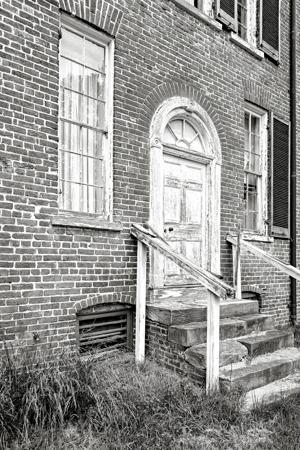 Doorway on garden side remodeled in the 19th century